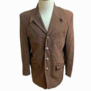 Pronti Collection by Phita‎ Chocolate Microsuede Blazer